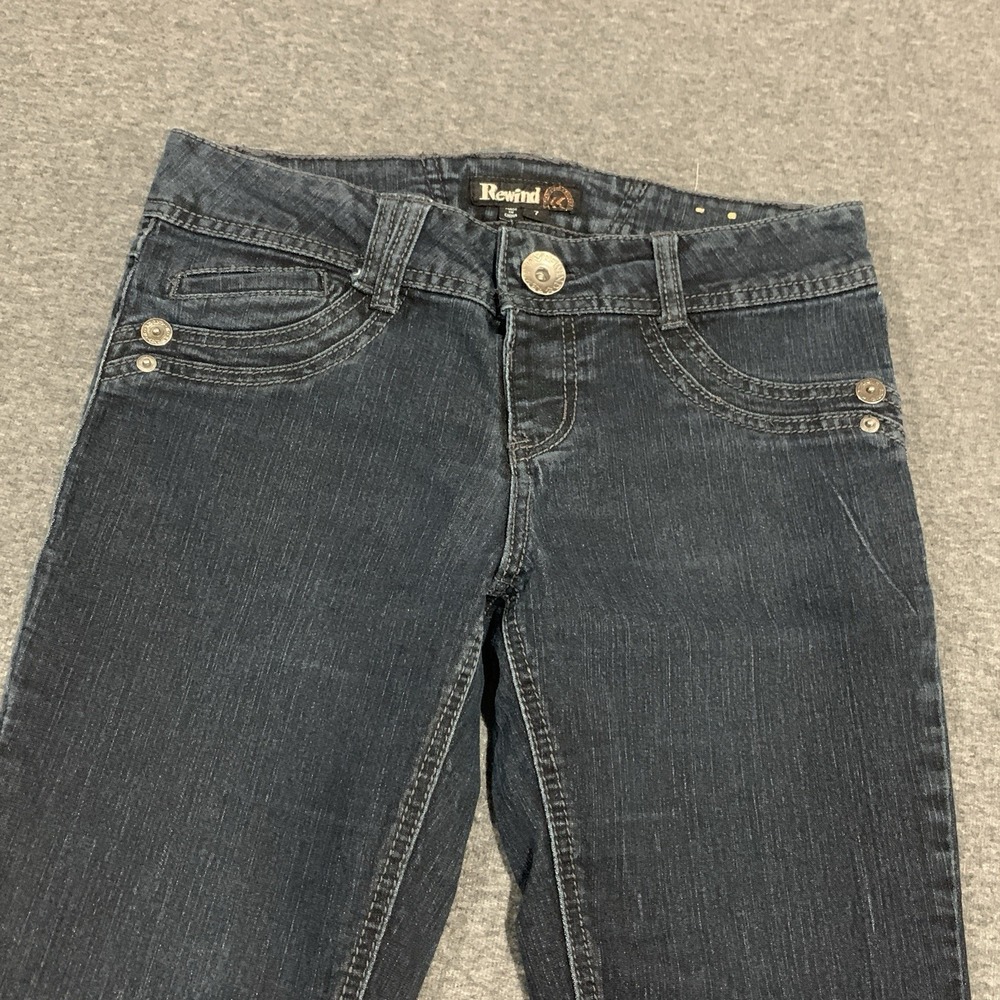 Rewind Y2K Style Skinny Slim Jeans Low Rise Women's/Junior's - Size 7 - Picture 12 of 12